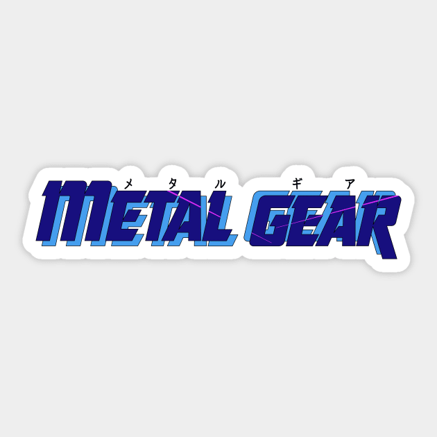 Metal Gear MSX (Blue) Sticker by LeeRobson